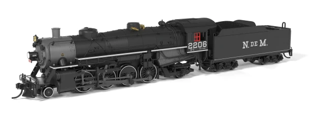 Broadway Limited 10083 - USRA Light Mikado (DC Silent) National of Mexico (NdeM) 2209 - N Scale