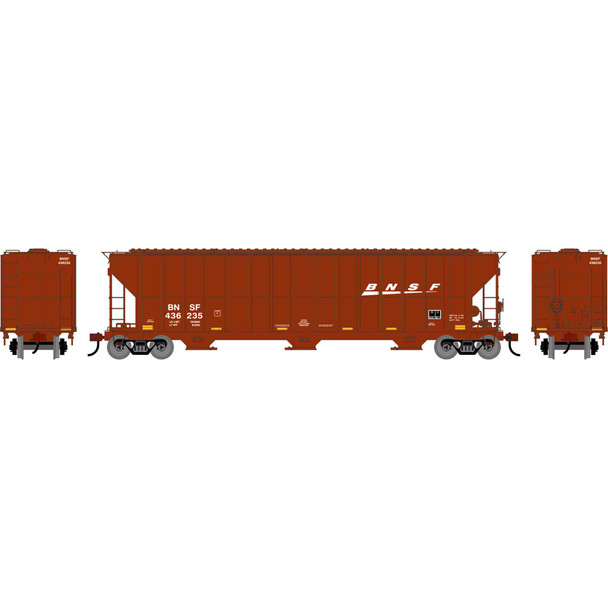 Athearn 2482 - FMC 4700 Covered Hopper BNSF 436235 - HO Scale