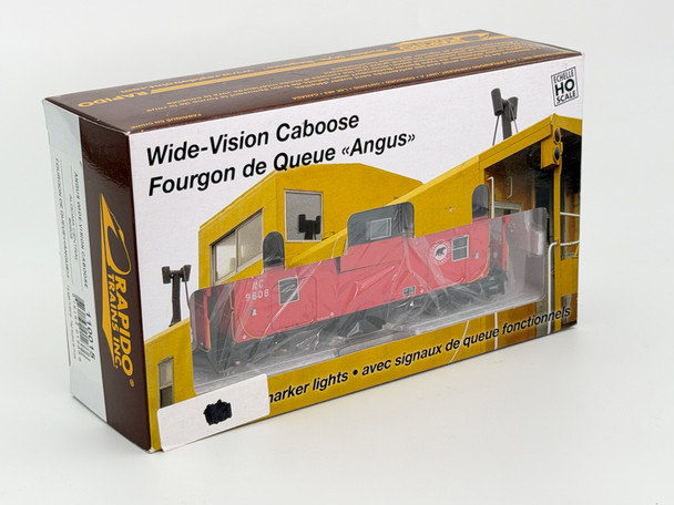 Pre-Owned: Rapido Angus Wide-Vision Caboose, NIB Algoma Central 9608 - HO Scale