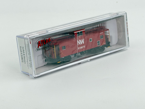Pre-Owned: Atlas Standard Cupola Caboose - NIB Norfolk & Western 518672 - N Scale