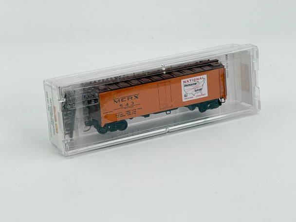 Pre-Owned: Micro-Trains 40’ Steel side Ice Reefer Car - NIB National Packing Company 543 - N Scale