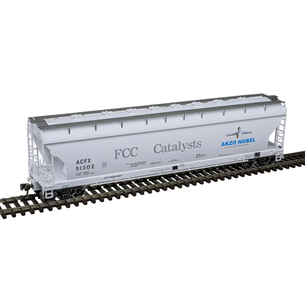 Atlas Master 20007981 - ACF PRESSUREAIDE COVERED HOPPER Akzo Nobel (ACFX) 51430 - HO Scale