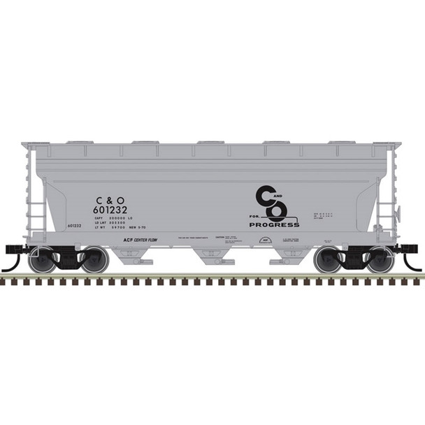 Atlas Trainman 20008115 - ACF 3560 COVERED HOPPER Chesapeake & Ohio (C&O) 601324 - HO Scale