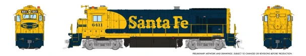 PRE-ORDER: Rapido 1074003 - GE B23-7 (DC Silent) Atchison, Topeka and Santa Fe (ATSF) 6411 - HO Scale