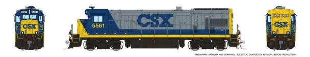 PRE-ORDER: Rapido 1074519 - GE B30-7 (DCC and Sound) CSX (CSXT) 5561 - HO Scale