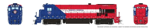 PRE-ORDER: Rapido 1074524 - GE B36-7 (DCC and Sound) Minnesota Commercial Railway (MNNR) 76 250 Anniversary - HO Scale