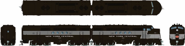 PRE-ORDER: Rapido 1004026 - EMD FT A+B (DC Silent) New York Central (NYC) Lightning Stripe: #1603 + 2403 - HO Scale