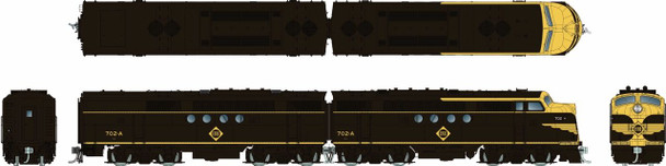 PRE-ORDER: Rapido 1004520 - EMD FT A+B (DCC and Sound) Erie Railroad (ERIE) #703D + 703C - HO Scale