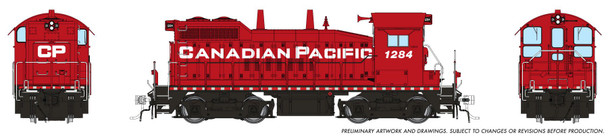 PRE-ORDER: Rapido 1106014 - EMD SW10 (DC Silent) Canadian Pacific (CP) 1284 - HO Scale