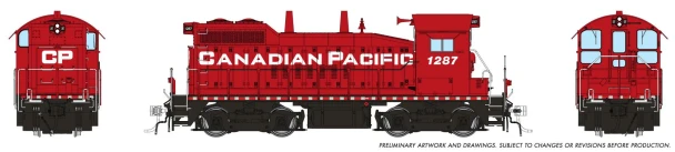 PRE-ORDER: Rapido 1106015 - EMD SW10 (DC Silent) Canadian Pacific (CP) 1287 - HO Scale