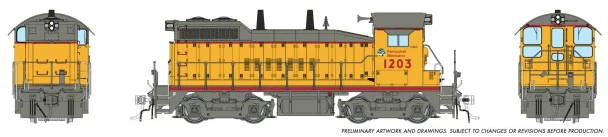 PRE-ORDER: Rapido 1106016 - EMD SW10 (DC Silent) Ferromex (FXE) 1203 - HO Scale