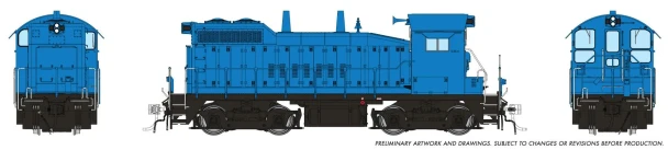 PRE-ORDER: Rapido 1106029 - EMD SW10 (DC Silent) Industrial Blue - HO Scale