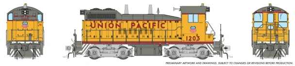 PRE-ORDER: Rapido 1106502 - EMD SW10 (DCC and Sound) Union Pacific (UP) Early w/ Large Cab Herald: #1203 - HO Scale