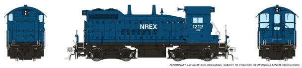PRE-ORDER: Rapido 1106522 - EMD SW10 (DCC and Sound) National Railway Equipment Company (NREX) 1212 - HO Scale