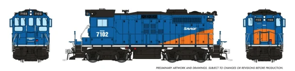 PRE-ORDER: Rapido 1108516 - CN SW1200RSm 'SWEEP' (DCC and Sound) Savage Alberta Railway 7102 - HO Scale