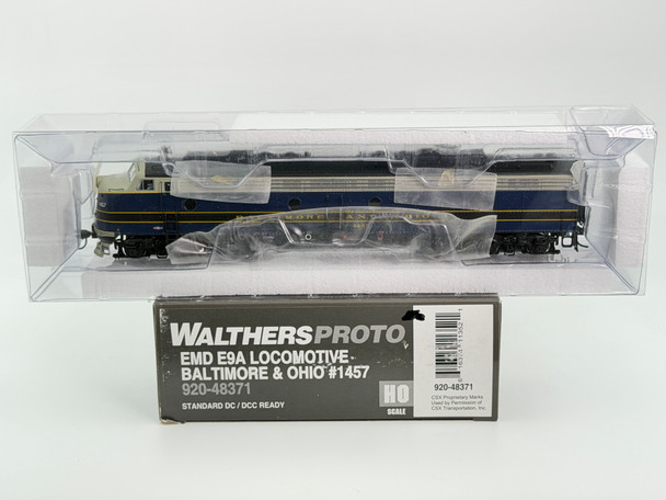 Pre-Owned: Walthers-Proto 2000 EMD E9A Locomotive, DC, DCC ready, NIB Baltimore and Ohio 1457 - HO Scale