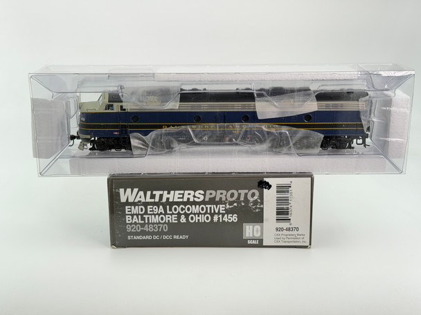Pre-Owned: Walthers-Proto 2000 EMD E9A Locomotive, DC, DCC ready, NIB Baltimore and Ohio 1456 - HO Scale