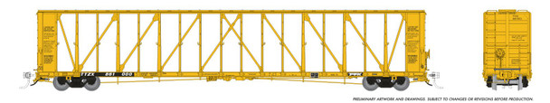 Rapido 562014A-861046 - 73’ NSC Centerbeam TTZX 861046 Early/Ribbed Deck - N Scale