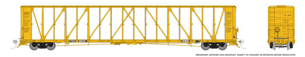Rapido 562015A-866590 - 73’ NSC Centerbeam TTZX 866590 Late/Flush Deck - N Scale