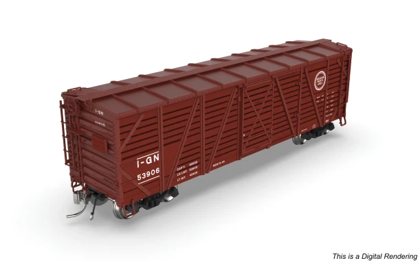 PRE-ORDER: Broadway Limited 10696 - 40' Wood Stock Car (Cattle Sounds) Missouri Pacific (MP) 53906 - HO Scale