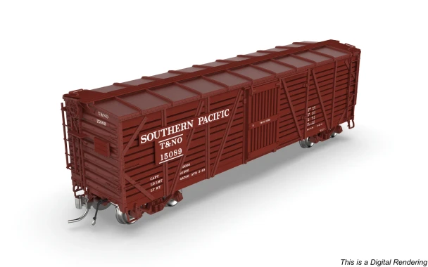 PRE-ORDER: Broadway Limited 10703 - 40' Wood Stock Car (Hog Sounds) Southern Pacific (T&NO) 15178 - HO Scale