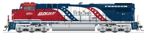PRE-ORDER: Broadway Limited 10883 - GE ES44AC (DC Silent) BNSF 2026 America250 Series - N Scale