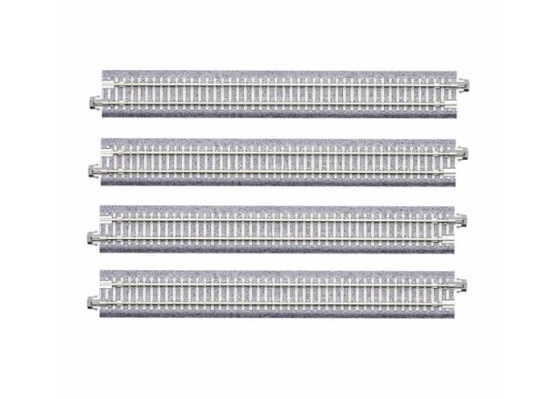 Kato 20-017 - Concrete Tie 186mm Straight Track (4 pcs)  - N Scale