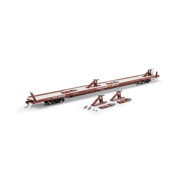 Athearn Genesis 2231 - F89-F Flat Car TTX (XTTX) 153156 'Brown' - HO Scale