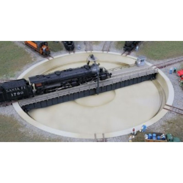 Walthers 933-2618 - Motorized 130' Turntable -- Assembled - 10-3/8" 26.3cm Overall Diameter    - N Scale