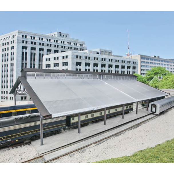 Walthers Cornerstone 933-2984 - Train Shed w/Clear Roof   - HO Scale