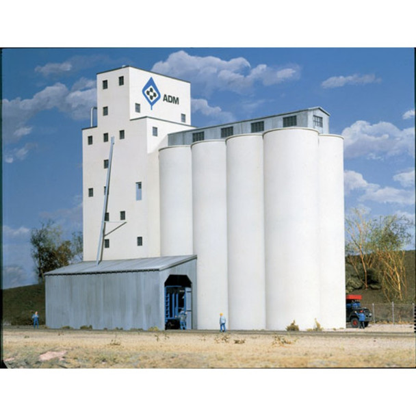 Walthers Cornerstone 933-3022 - ADM Grain Elevator Kit   - HO Scale