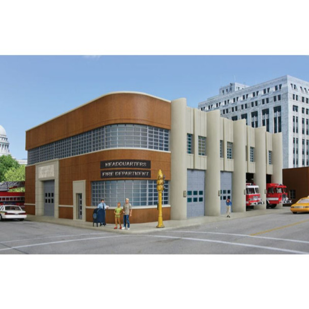 Walthers Cornerstone 933-3765 - Fire Dept. Headquarters   - HO Scale