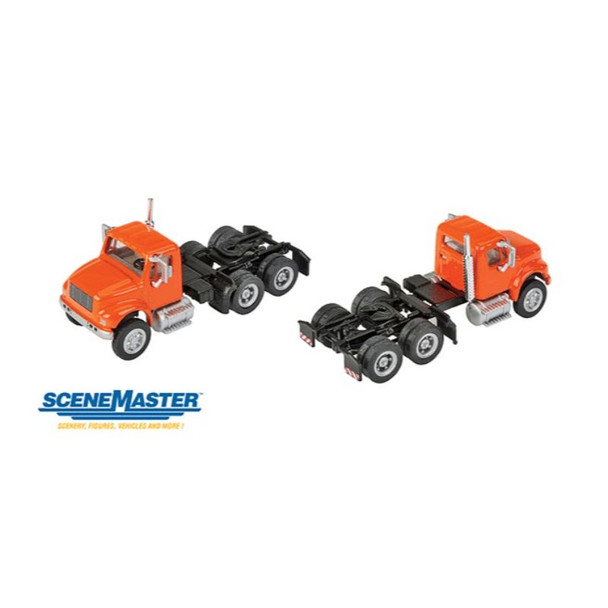 Walthers 949-11183 - Intl 4900 2-Axle Tractor Orange     - HO Scale