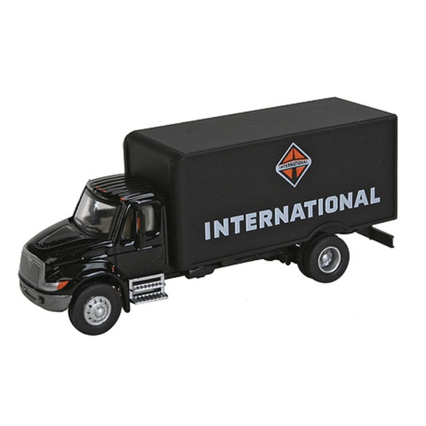 Walthers 949-11292 - International 4900 Single-Axle Box Van   International Black - HO Scale