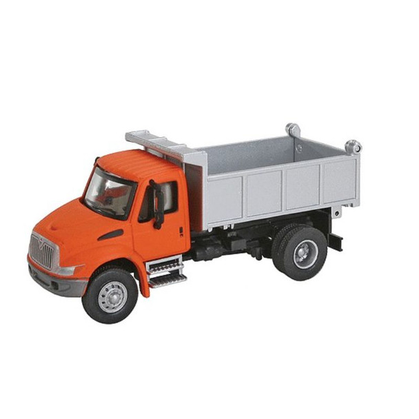 Walthers 949-11633 - Intl 4300 Dump Truck - Orange    - HO Scale