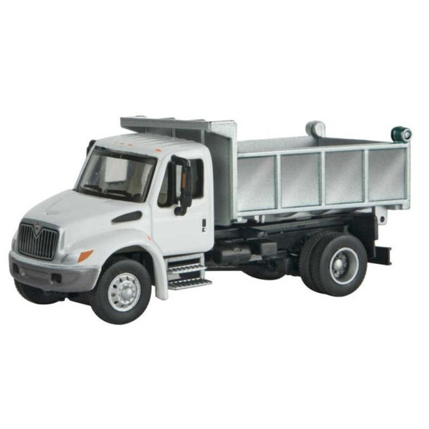 Walthers 949-11637 - 4300 1-Axle Dump Truck - White    - HO Scale