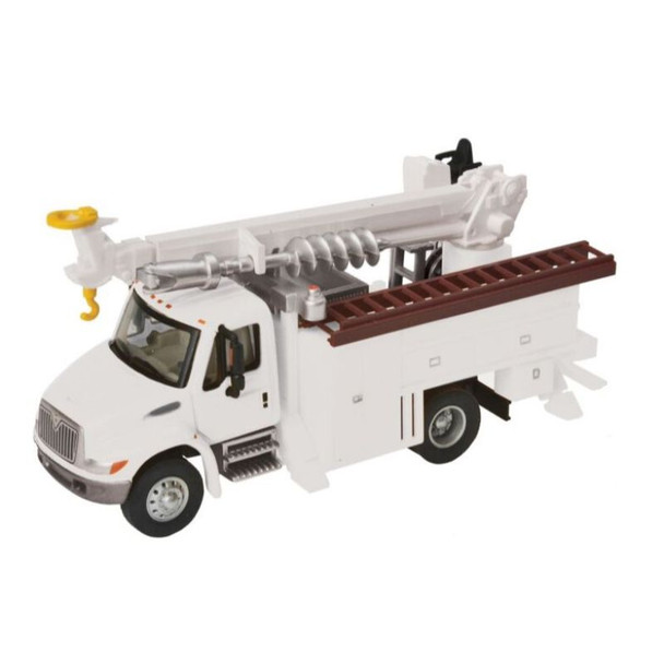 Walthers 949-11733 - 4300 Utility Truck w/Drill - White MOW    - HO Scale