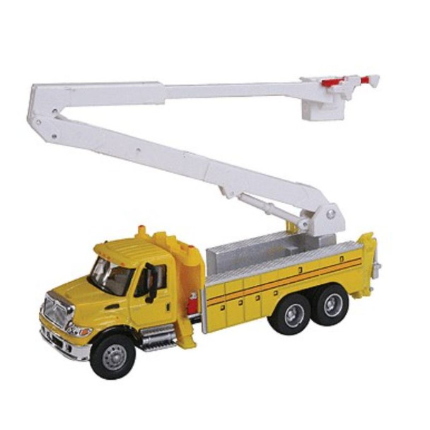 Walthers 949-11752 - 7600 Utility Truck w/ Bucket Lift - Yellow    - HO Scale