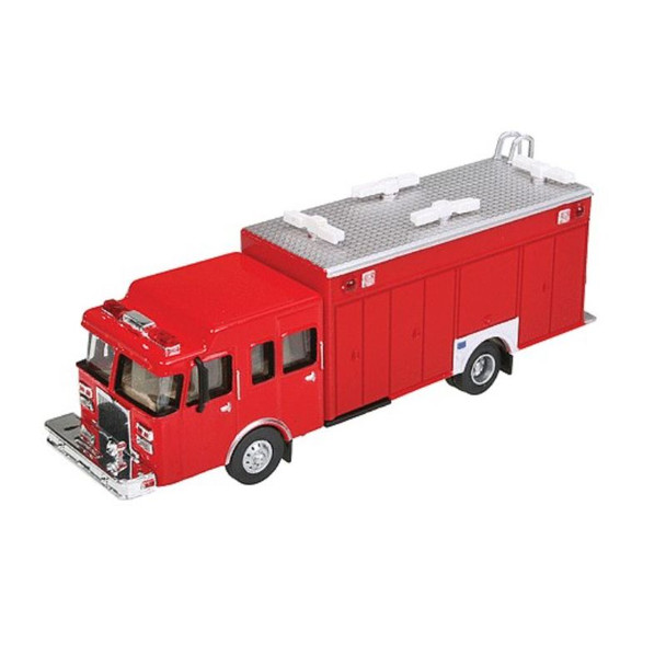 Walthers 949-13802 - Haz-Mat Fire Truck Red    - HO Scale