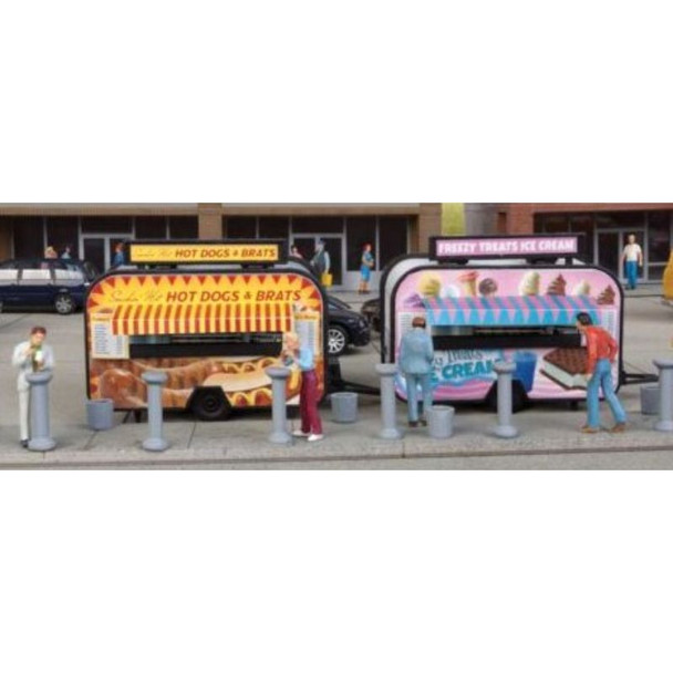 Walthers 949-2905 - Food Trailer - Ice Cream/Hot Dog    - HO Scale Kit