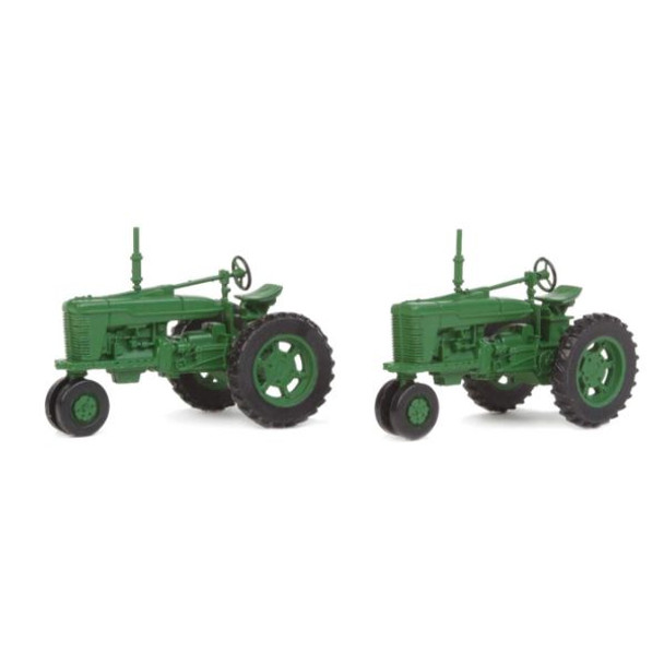 Walthers 949-4161 - Farm Tractor 2-Pack -- Green   - HO Scale