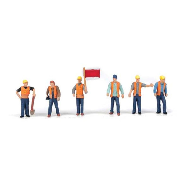 Walthers 949-6067 - Six Railroad Track Workers   - HO Scale