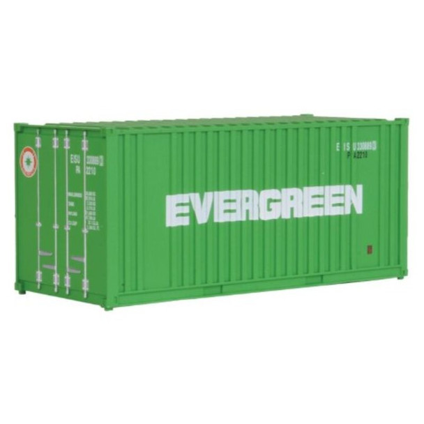 Walthers 949-8002 - 20' Rib Container Evergreen    - HO Scale