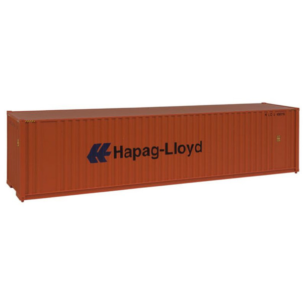 Walthers 949-8204 - 40' Hi Cube Corrugate Container w/ Flat Roof Hapag-Lloyd  - HO Scale