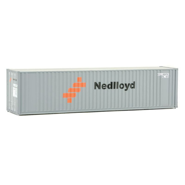 Walthers 949-8219 - 40' Hi Cube Corrugate Container w/ Flat Roof Nedlloyd  - HO Scale