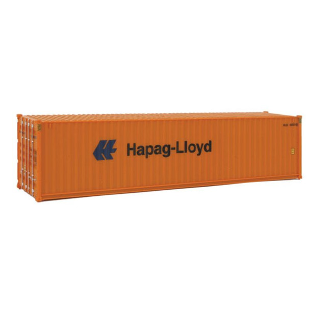 Walthers 949-8254 - 40' Hi Cube Corrugated Side Container Hapag-Lloyd  - HO Scale