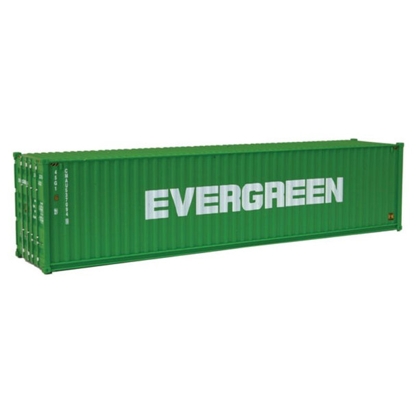 Walthers 949-8258 - 40' Hi Cube Corrugated Side Container Evergreen  - HO Scale