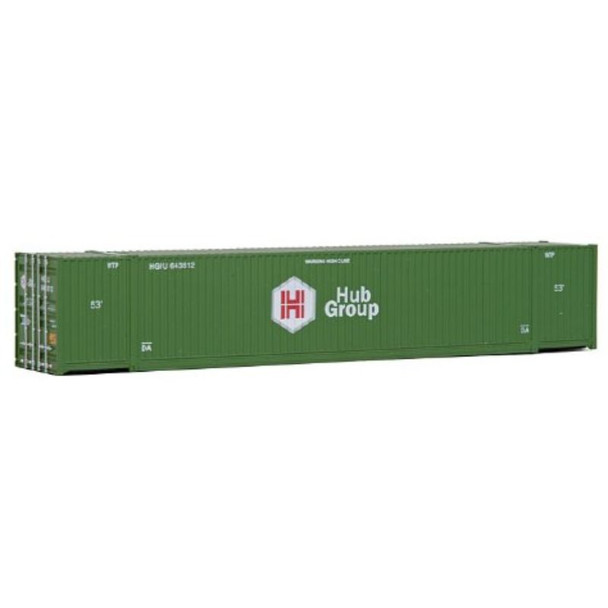 Walthers 949-8505 - 53' Container Hub Group Green     - HO Scale