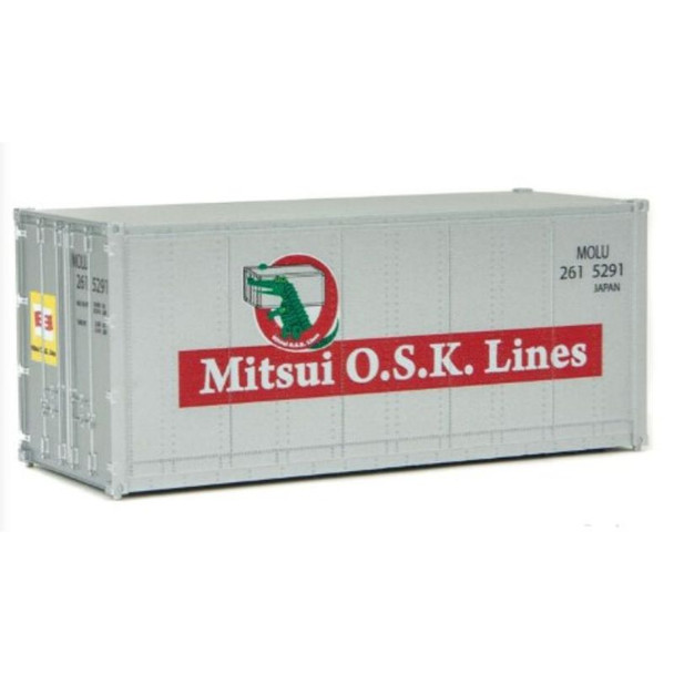 Walthers 949-8657 - 20' Smooth Side Container Mitsui OSK Lines    - HO Scale