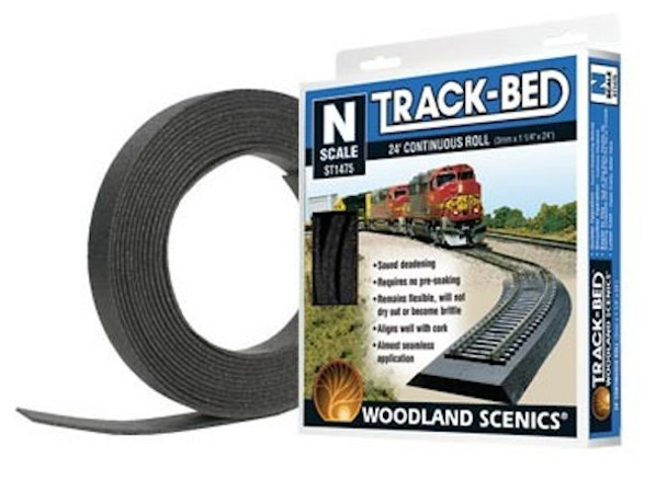 Woodland Scenic 1475 - 24' Roll Track Bed - N Scale